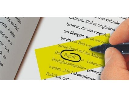 Záložky "Z", 50 lístků, 25x45, SIGEL, žluté