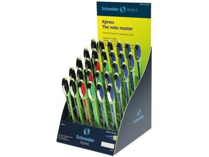 Liner "Xpress", 4 barvy, 0,8mm, 30 ks/displej, SCHNEIDER