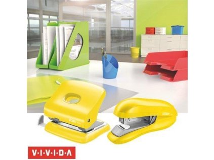 Sešívačka "F30", žlutá, s plochým sešíváním, 30 listů, RAPID
