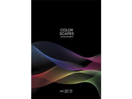 Sešit "Color Scapes", mix motivů, linkovaný, A4, 40 listů, SHKOLYARYK