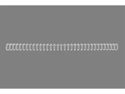 Hřbet "WireBind", bílá, kovový, 3:1, 12,5 mm, 115 listů, GBC