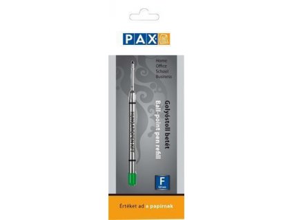 Náplň do kuličkového pera, zelená, 0,8 mm, PAX