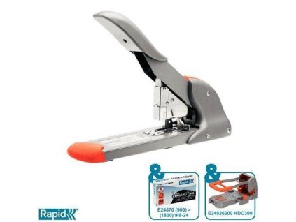 Velkokapacitní sešívačka Rapid Fashion HD210, Stříbrná/Oranžová, RAPID