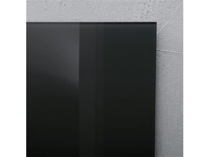 Magnetická skleněná tabule "Artverum®", černá, 48 x 48 x 1,5 cm, SIGEL GL110