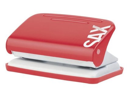 Děrovačka, na 12 listů, SAX "Design 218", červená