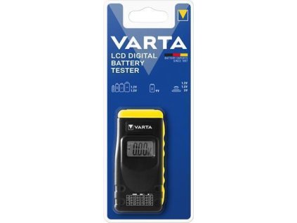Tester baterií, LCD displej, VARTA