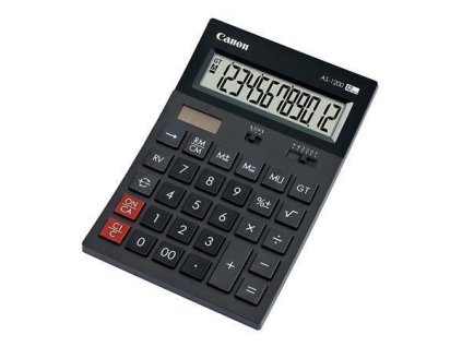 Kalkulačka, stolní, 12místný displej, ekologická, CANON "AS-1200"