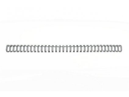 Hřbet "WireBind", černá, kovový, 3:1, 12,5 mm, 115 listů, GBC