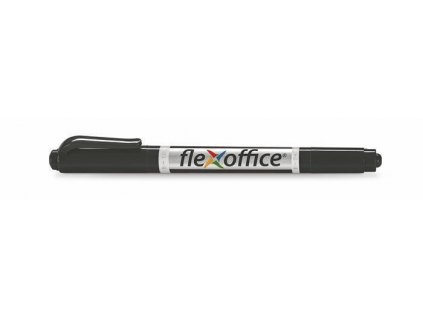 Permanentní popisovač "PM01", černá, 0,4/1,0mm, kužel.hrot, oboustranný, FLEXOFFICE