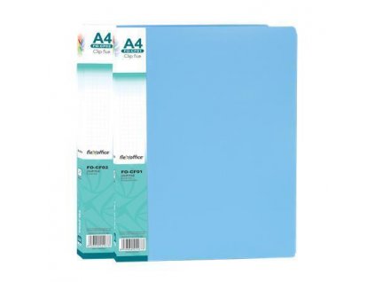 Desky s rychlosvorkami "FO-CF01", modrá, A4, PP, FLEXOFFICE