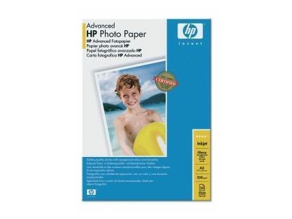 Fotografický papír, do inkoustové tiskárny, lesklý, A3, 250g, HP
