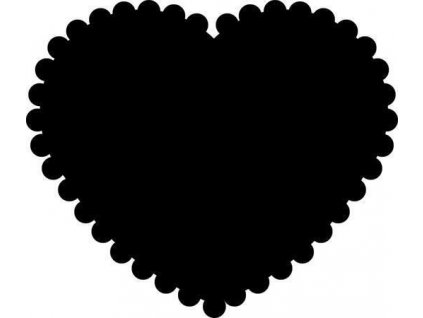 Ozdobná děrovačka, 16 mm, vroubkované srdíčko