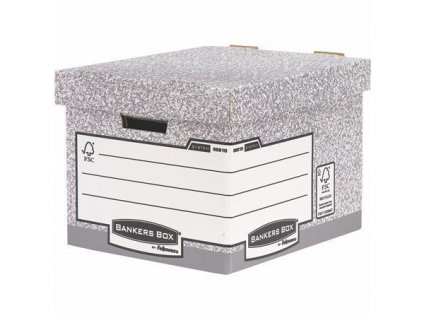 Archivační krabice Standard, BANKERS BOX®SYSTEM, šedá, 2 ks, FELLOWES