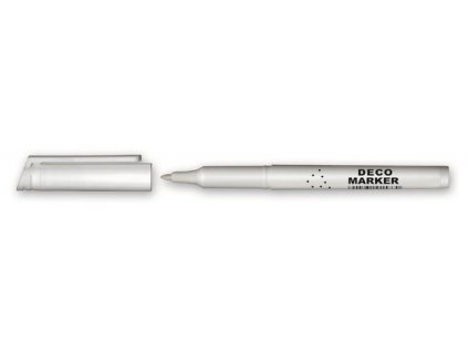 Dekorační popisovač "M850", bílá, 1 mm, kuželový hrot, GRANIT