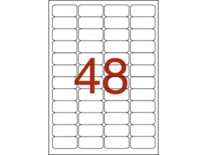 Etiketa, 45,7 x 21,2mm, zaoblené rohy, voděodolná, polyester, 960ks/bal., APLI