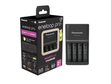 Nabíječka baterií "Eneloop Pro", AA/AAA, 4x2500 mAh AA, , PANASONIC