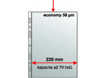Euroobal A4 U MAXI PP eurozáv. krupička, 50mic. 235x305mm