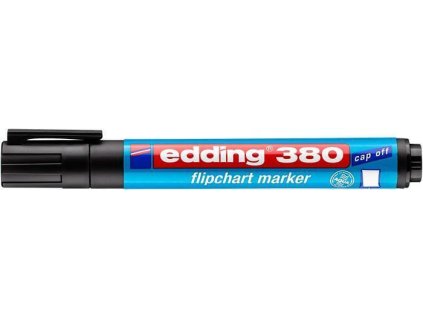 Popisovač na bílou tabuli a flipchart "380", černá, 1,5-3mm, kuželový hrot, EDDING