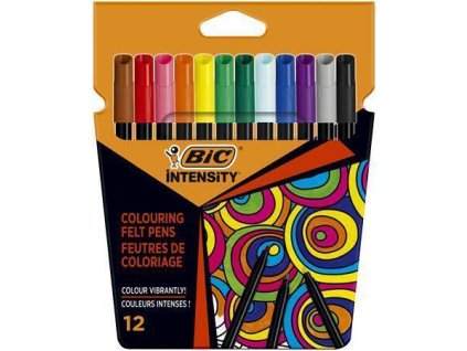 Sada fixů "Intensity Up", 12 různých barev, BIC 978004