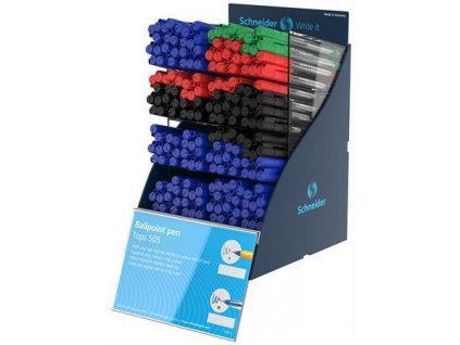 Kuličkové pero "Tops 505 F" a "M", mix barev, 0,5mm, jednorázové, s uzávěrem, SCHNEIDER