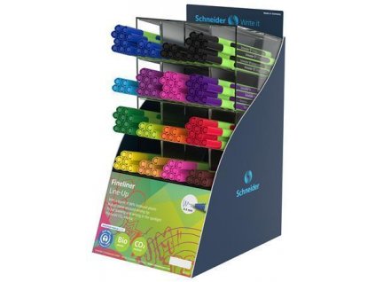 Liner "Line-Up", mix barev, 0,4 mm, displej, SCHNEIDER