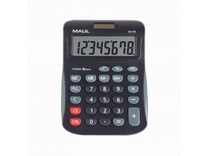 Kalkulačka "MJ 550", šedá-černá, stolní, 8 číslic, MAUL 7263490