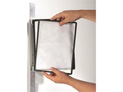 Prezentační kapsa "VARIO® 5 MAGNETIC", černá, magnetická, nástěnná, 5 kapes, DURABLE