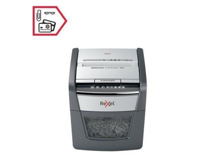 Skartovací stroj "Optimum AutoFeed 45X", konfety, 45 listů, REXEL 2020045XEU