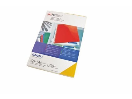 Desky pro vazbu "HiGloss", černá, lesklá, A4, 250 g, GBC
