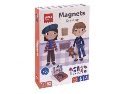 Magnetická hra "Kids", 40 ks, oblečení, APLI 17557