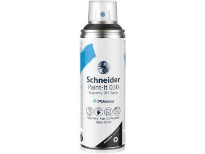 Akrylová barva ve spreji "Paint-It 030", černá, 200 ml, SCHNEIDER ML03050001