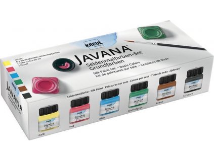 Sada Barva na hedvábí "Silk Paint" 6 x 20 ml základní, JAVANA, KREUL