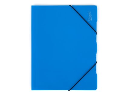 Sloha PP s gumou A4 neprůhledná azur