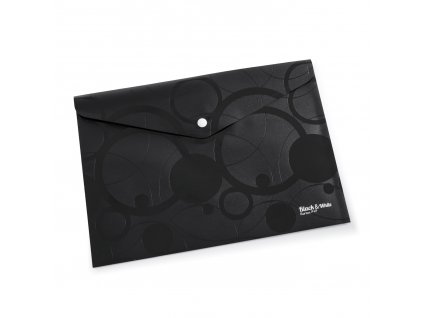 Psaníčko s drukem A4 Black and White černá