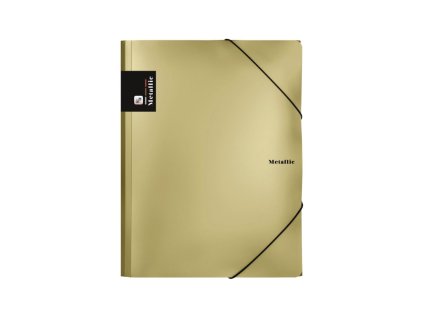 Sloha PP s gumou A4 Metallic zlatá