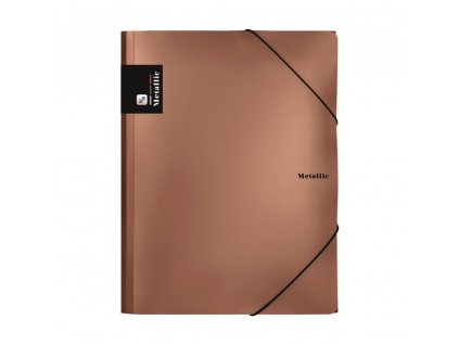 Sloha PP s gumou A4 Metallic měděná