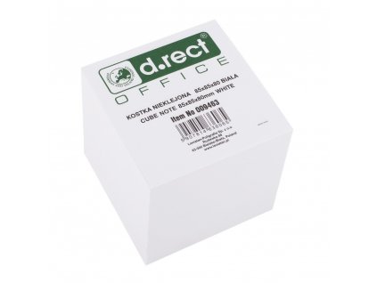 6437b63d7e722fbaa16f603f kostka drect nieklejona 85x85x80mm biaa