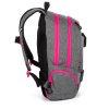 Studentský batoh OXY Sport GREY LINE pink