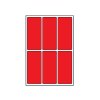 Print etikety barevné 31x69mm, 10 listů, A6, 6ks/list (Barva Modrá)