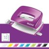 Děrovačka "NeXXt Wow 5060", fialová, 10 listů, kov, mini, LEITZ
