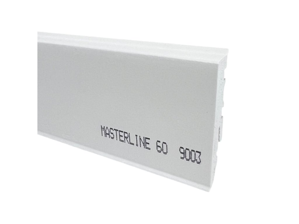 11522 1 soklova lista pvc cezar masterline 60 biela ral9003