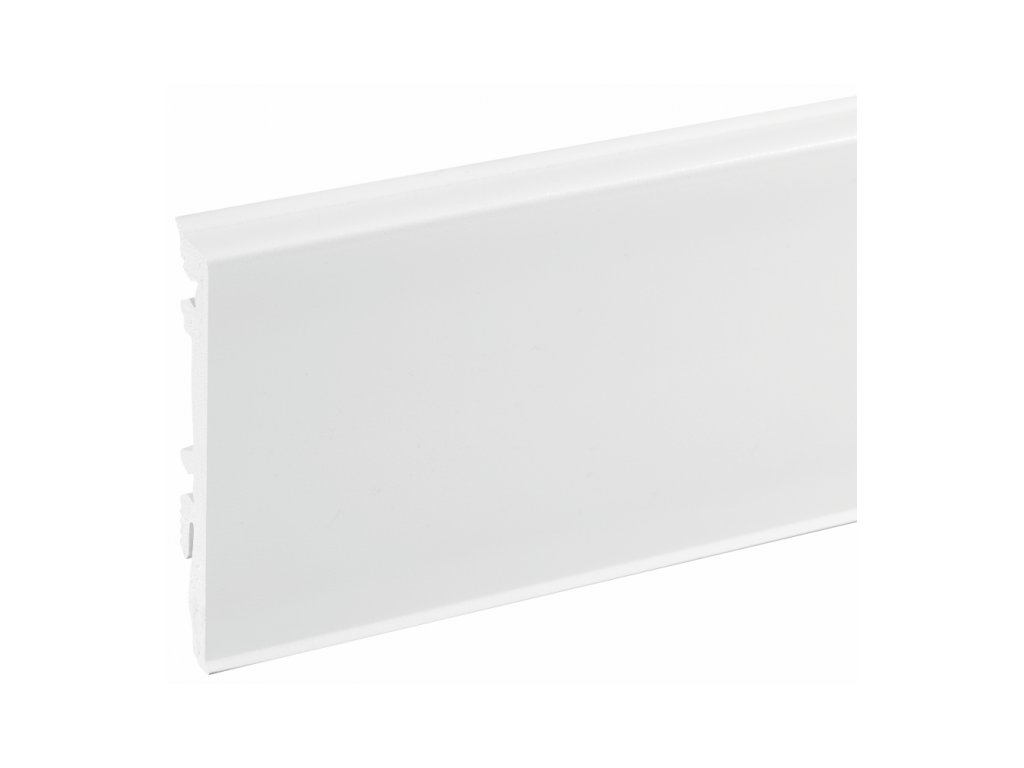 Soklová lišta PVC Cezar MASTERLINE 80 - Biela RAL9003