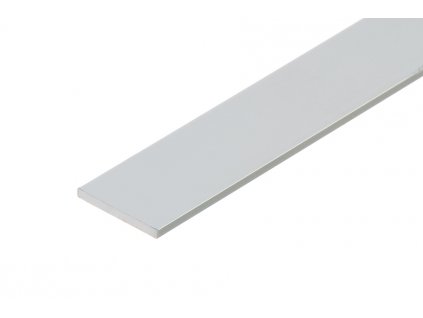 Cezar profil budowalny sztanga plaska 20x2mm aluminium 200cm srebrny C0
