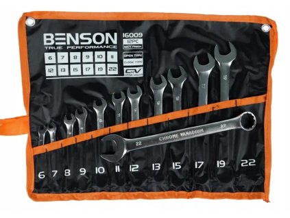BENSON csillag villaskulcs keszlet 6 22mm chrome vanadium keszlet vaszontaskaban 16009 4