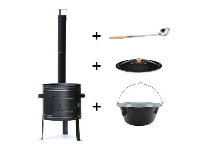 Velká 4v1 sada na guláš 39cm s kotlíkem 14l Perfect Home