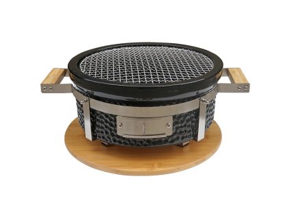Gril Hibachi 15"/34 cm kulatý černý Perfect Home
