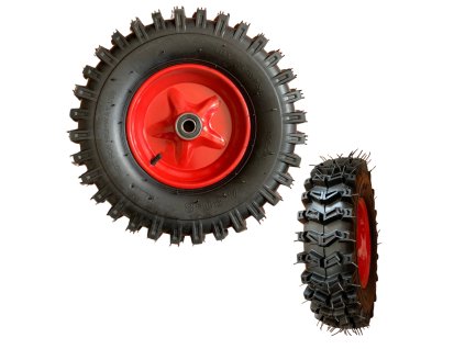 Kolo na kolečko 4.80-8 s ložiskem a středovým otvorem 20 mm – nylonová pneumatika, 20 PSI