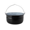 Kotlík smaltovaný na ryby - čierny 8L Perfect Home