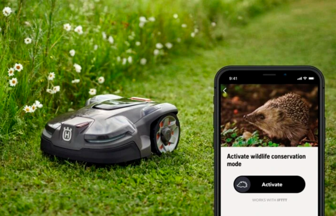  robotické kosačky Husqvarna - ochrana ježkov