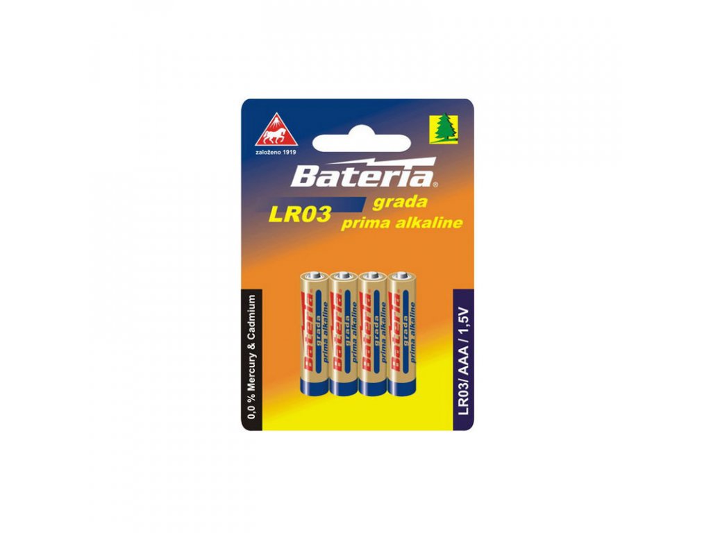 Baterie Grada Prima alkaline, AAA (bal. 4 ks)